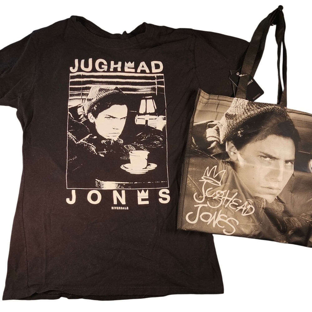 Riverdale Jughead Jones‎ Graphic T-Shirt 3X & Tote Bag Set Black Ripple Junction